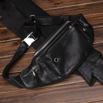 Muška kožna torba za prsa s teksturom ovčje kože, velika kapaciteta, crossbody nošenje za svakodnevnu upotrebu