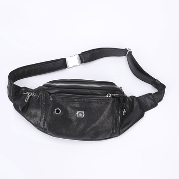 Muška kožna torba za prsa s teksturom ovčje kože, velika kapaciteta, crossbody nošenje za svakodnevnu upotrebu