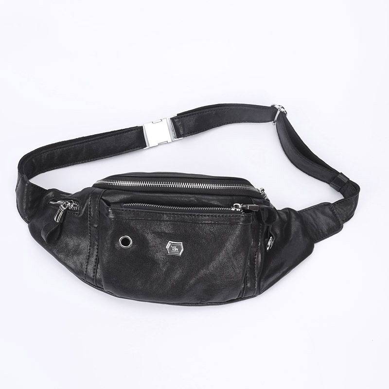 Muška kožna torba za prsa s teksturom ovčje kože, velika kapaciteta, crossbody nošenje za svakodnevnu upotrebu