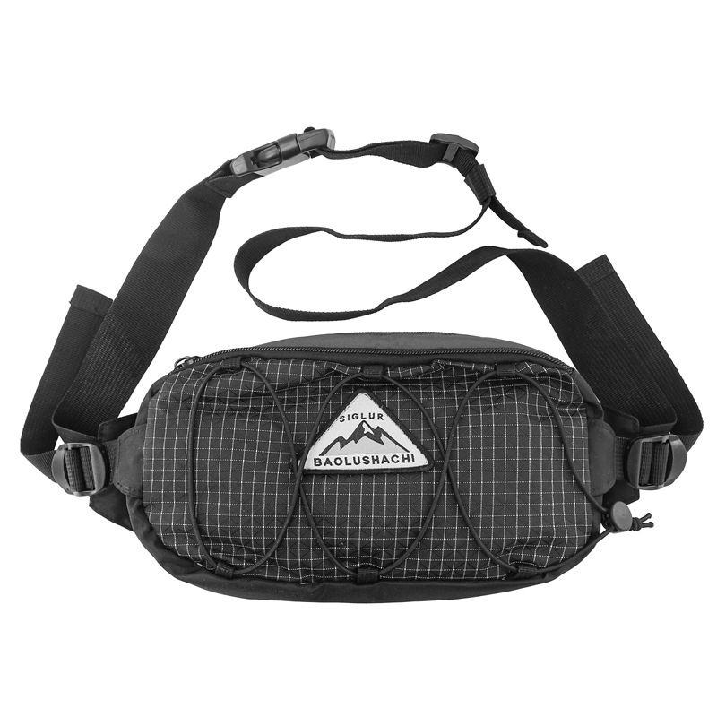 Gențiță de talie sport Oxford, impermeabilă, model geometric, căptușeală din poliester