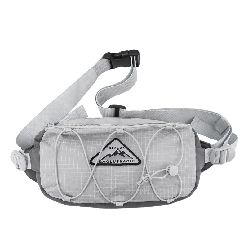 Gențiță de talie sport Oxford, impermeabilă, model geometric, căptușeală din poliester