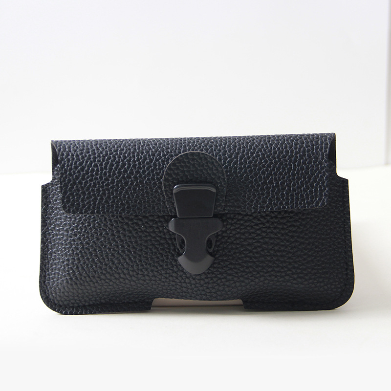 Мъжка поясна чанта за мобилен телефон, PU кожа, намаляване на натоварването, PU подплата, градски семпъл стил