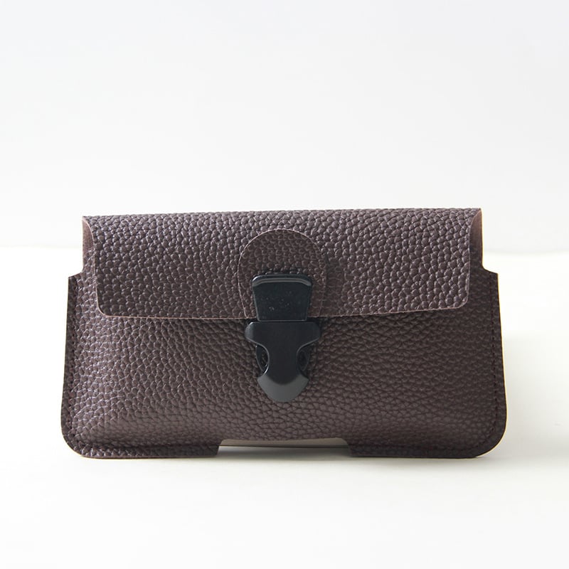 Мъжка поясна чанта за мобилен телефон, PU кожа, намаляване на натоварването, PU подплата, градски семпъл стил