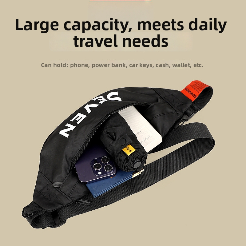 PVC športová bedrová taška, vodeodolná a odolná, unisex, pre vonkajšie športy