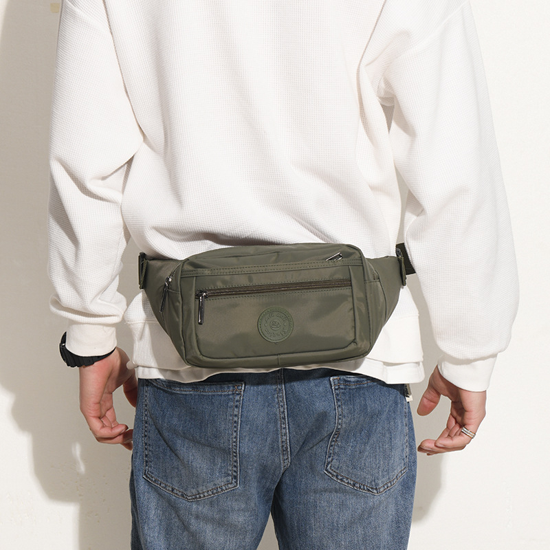 Geantă de talie sport – nylon, ultra-ușoară, rezistentă la uzură, unisex, Primăvara 2024