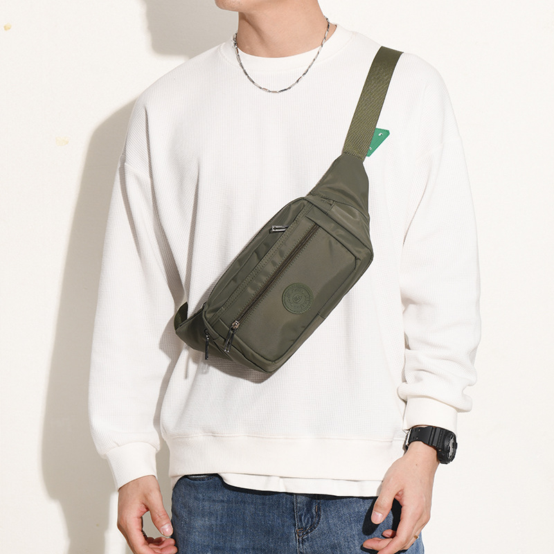 Geantă de talie sport – nylon, ultra-ușoară, rezistentă la uzură, unisex, Primăvara 2024