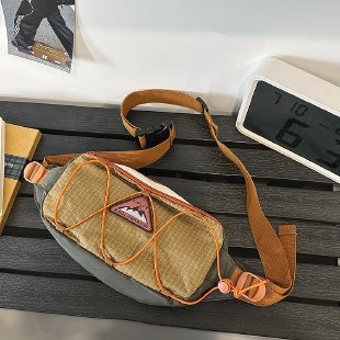 Sportska torbica za pojas s geometrijskim uzorkom, Oxford tkanina, vodootporna, podstava od najlona, proljeće 2025