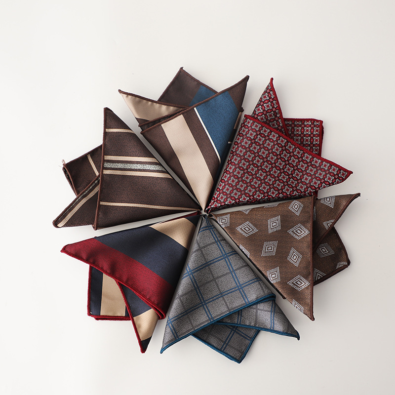 Batistă de buzunar Doris.TD | fibră poliesterică | model geometric | țesătură jacquard | stil casual