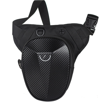 Muška leg torbica za vožnju motocikla, vodootporna crossbody torba s geometrijskim uzorkom, poliester podstava — Mountain Dragon