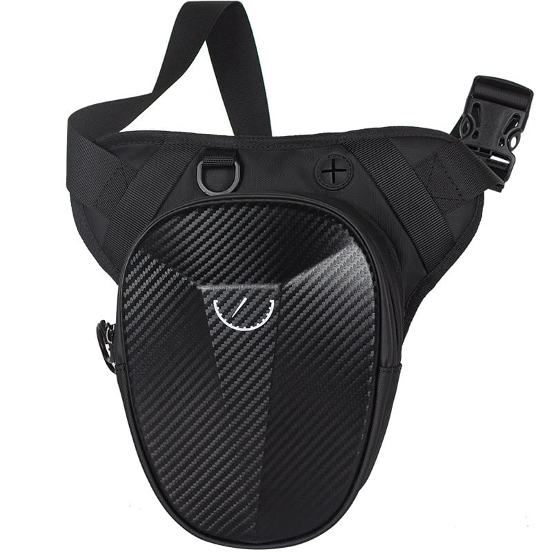 Muška leg torbica za vožnju motocikla, vodootporna crossbody torba s geometrijskim uzorkom, poliester podstava — Mountain Dragon