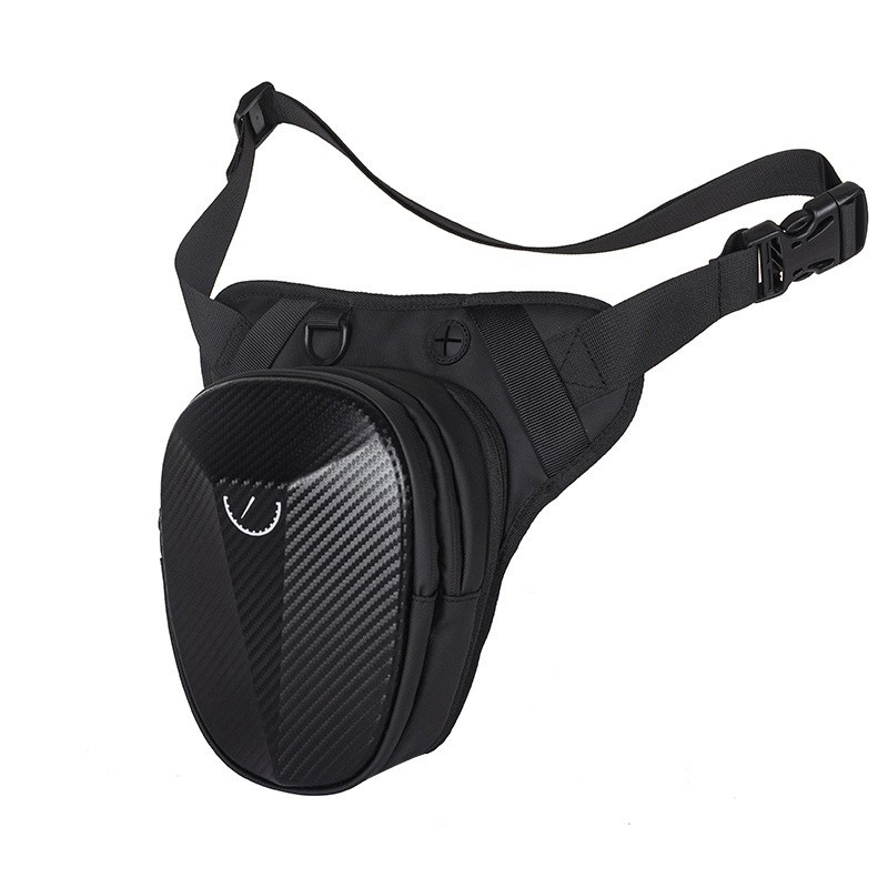 Muška leg torbica za vožnju motocikla, vodootporna crossbody torba s geometrijskim uzorkom, poliester podstava — Mountain Dragon