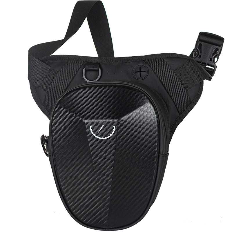 Muška leg torbica za vožnju motocikla, vodootporna crossbody torba s geometrijskim uzorkom, poliester podstava — Mountain Dragon