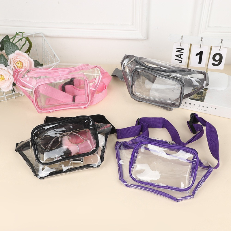 Tuesday PVC prozirna sportska torbica za kaiš, unisex, za vanjsku upotrebu