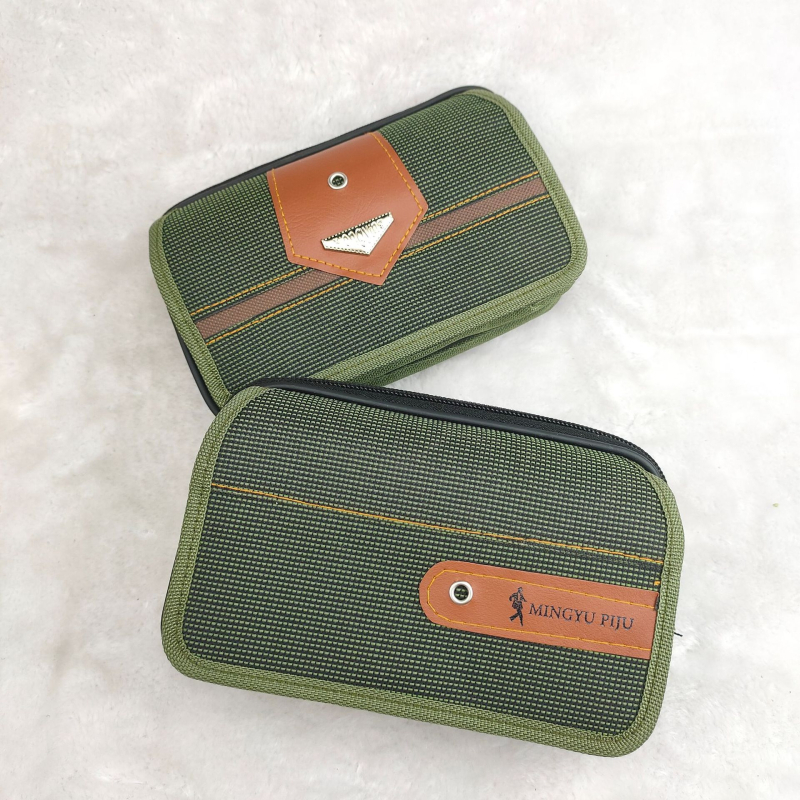 Muška torbica za pojas od platna – TFD anti-theft, geometrijski uzorak, gradski stil