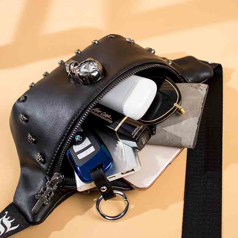 Muška torba za prsa od PU kože, zatvaranje na zip, unutarnja džep na zip, model B2011#