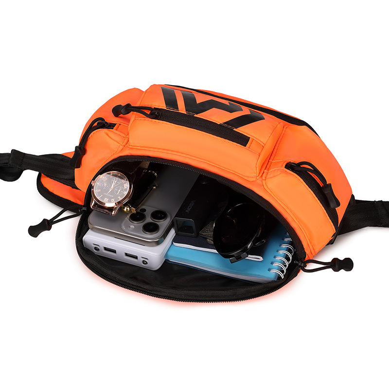 Muška pojasna torba crossbody stilom - poliester, prozračna, vodootporna, ultralakа, džep za 8-inčni prijenosnik