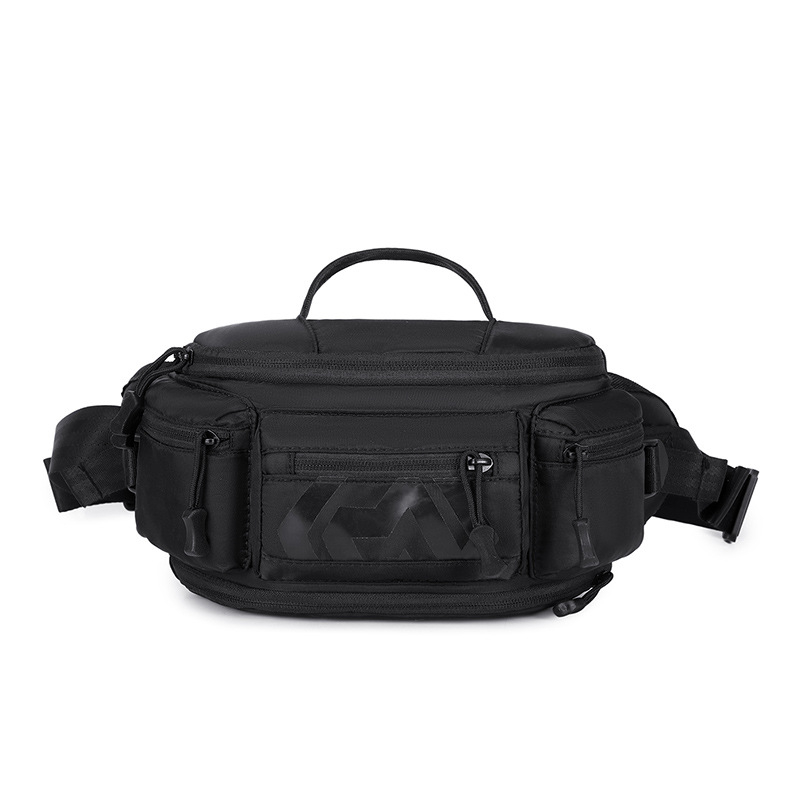 Muška pojasna torba crossbody stilom - poliester, prozračna, vodootporna, ultralakа, džep za 8-inčni prijenosnik