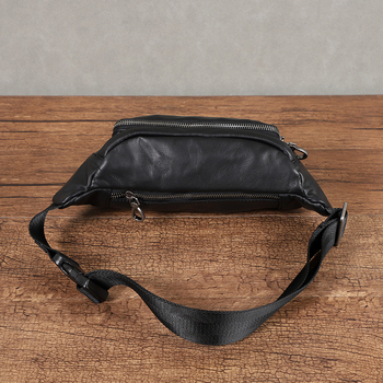 Genți de talie pentru bărbați JD310 - Piele naturală, Primul strat de piele de vițel, Anti-furt, Călătorii de recreere