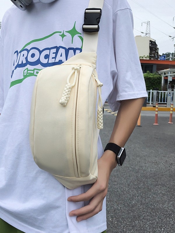 Geantă crossbody pentru bărbați, stil urban simplu, material Oxford, ultra-ușoară, rezistentă la uzură, căptușeală poliester