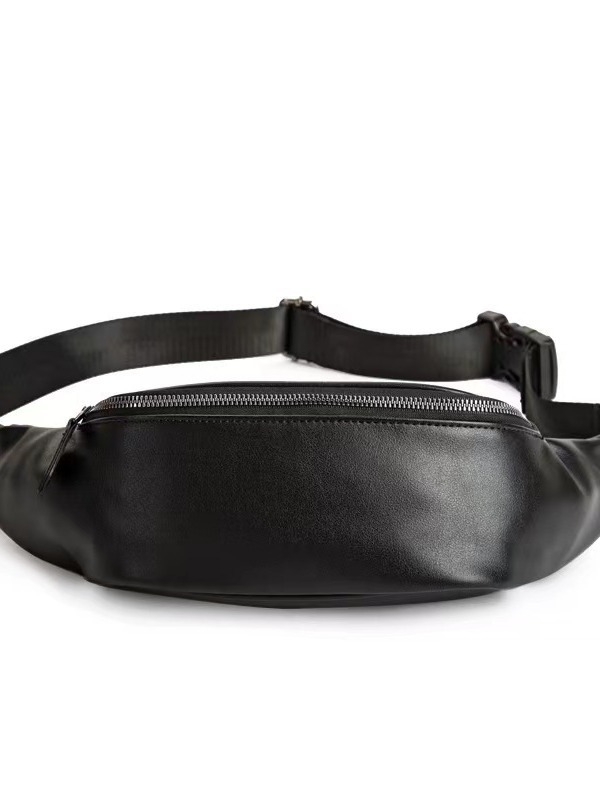 Muška PU ultra lagana crossbody torbica za struk sa izolacijom i proširivim kapacitetom, kompatibilna s 8-inčnim laptopom