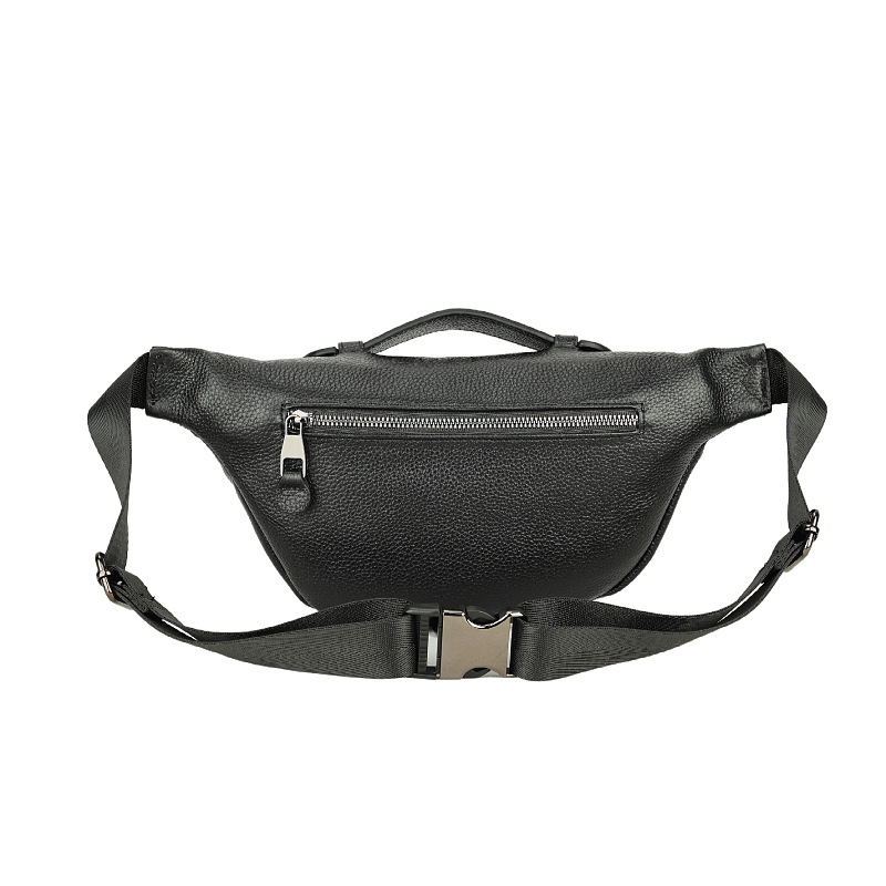 Ανδρική ζώνη-τσάντα από γνήσιο δέρμα - Πρώτο στρώμα βοδινού δέρματος, αδιάβροχη, με ενδιάμεσο στρώμα, στυλ δρόμου