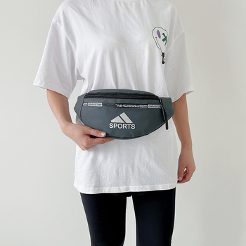 Férfi derék táska – Oxford anyag, vízálló, egyszínű mintázat, poliészter bélés, szabadidős utazásokhoz