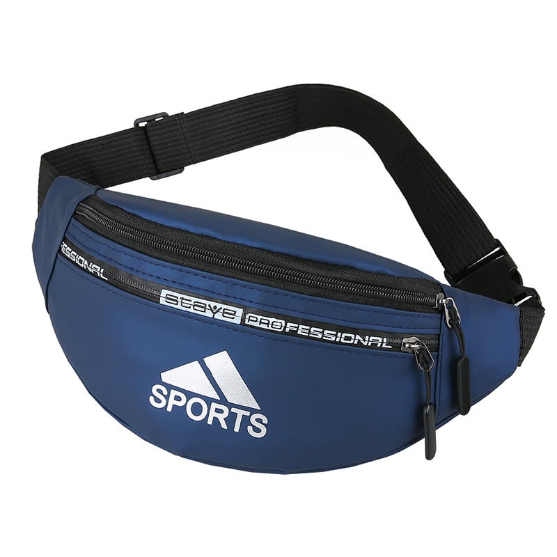 Férfi derék táska – Oxford anyag, vízálló, egyszínű mintázat, poliészter bélés, szabadidős utazásokhoz