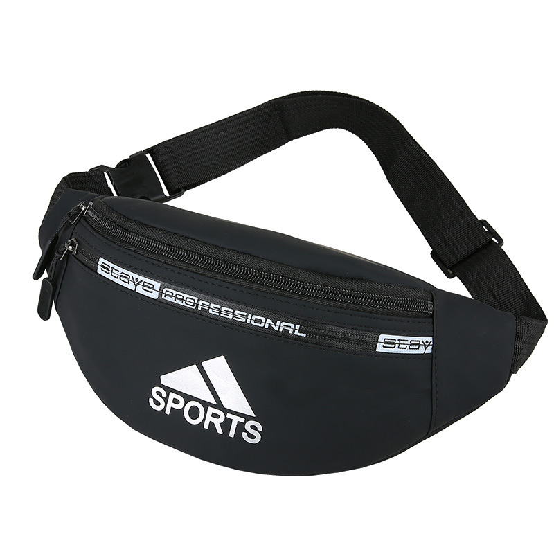 Férfi derék táska – Oxford anyag, vízálló, egyszínű mintázat, poliészter bélés, szabadidős utazásokhoz