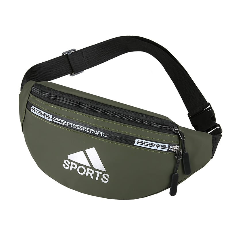 Férfi derék táska – Oxford anyag, vízálló, egyszínű mintázat, poliészter bélés, szabadidős utazásokhoz