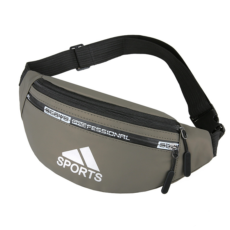 Férfi derék táska – Oxford anyag, vízálló, egyszínű mintázat, poliészter bélés, szabadidős utazásokhoz