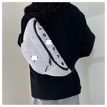 Sportska torba za struk od platna, prozračna, unisex, velika kapaciteta, podstava od poliestera
