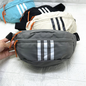 Férfi derék táska – városi minimalist stílus, Oxford anyag, kopásálló, egyszínű, 2025 tavasz, szabadidős használatra