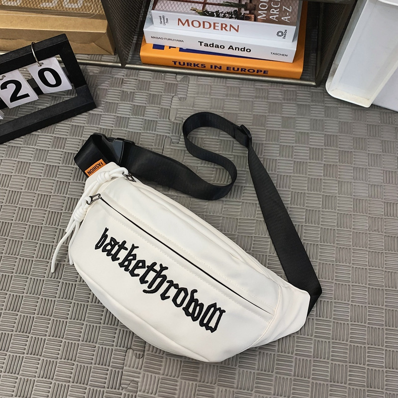 Muška torbica za prsa s presjedom remena, Oxford tkanina, jednobojni uzorak, podstava nylon, Putu leopard, proljeće 2025