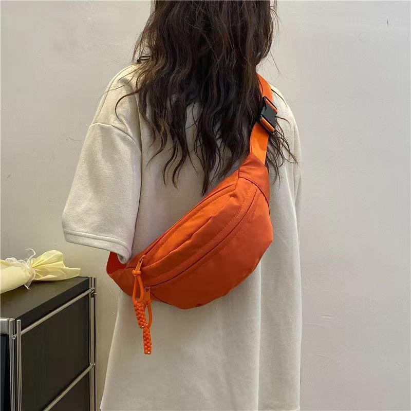 Sportska pojasna torbica visokog kapaciteta, ženska crossbody torba za svakodnevnu upotrebu i putovanja (Materijal: poliester; Podstava: najlon; Stil: ležerno; Pogodno za ledene i snježne sportove)