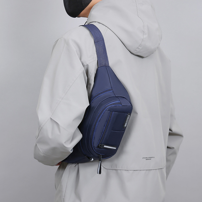 Datai canvas sportska torbica za muškarce — prozračna, otporna na habanje, velika kapaciteta, Cross-body dizajn