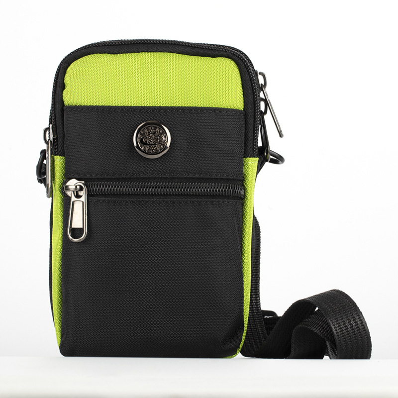 Muška najlonska torbica za pojas s pretincem za telefon i putovnicu, crossbody, ulični stil, proširiva