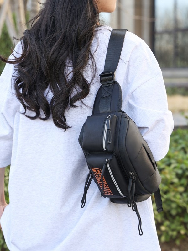 Nylon torbica za struk za biciklizam – vodootporna, reflektirajuća za noćnu sigurnost, unisex, cross-body sportska torba