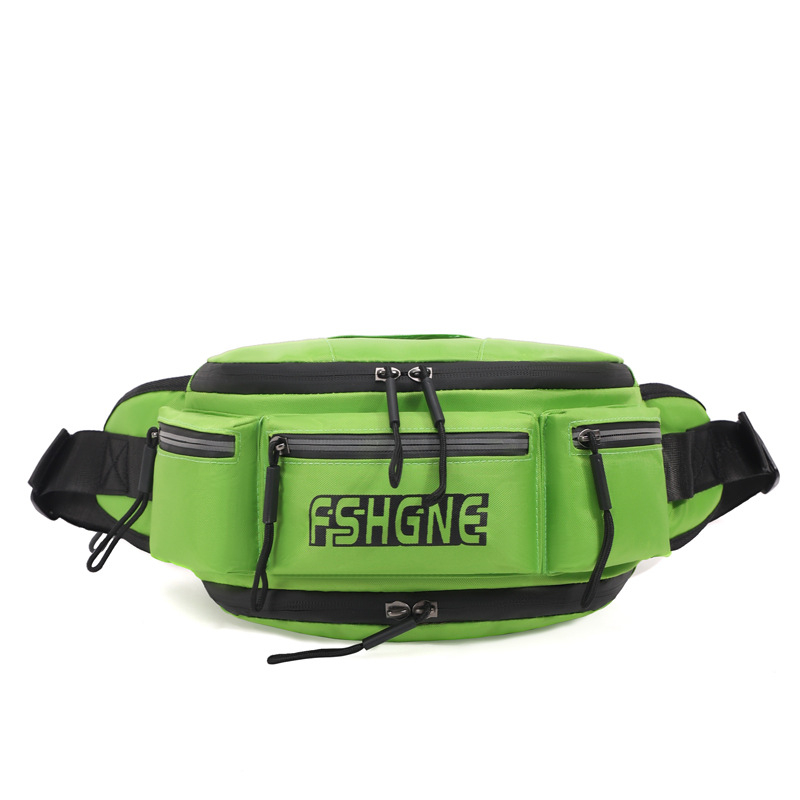 Nylon torbica za struk za biciklizam – vodootporna, reflektirajuća za noćnu sigurnost, unisex, cross-body sportska torba