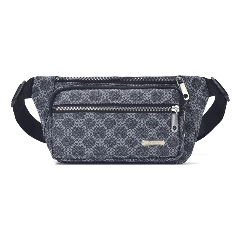 Uniszex deréktáska — Többszintes tároló rekesz telefontartóval, vízálló PU bőr, márka Niu wuzhou, 8 hüvelykes tablet kompatibilis