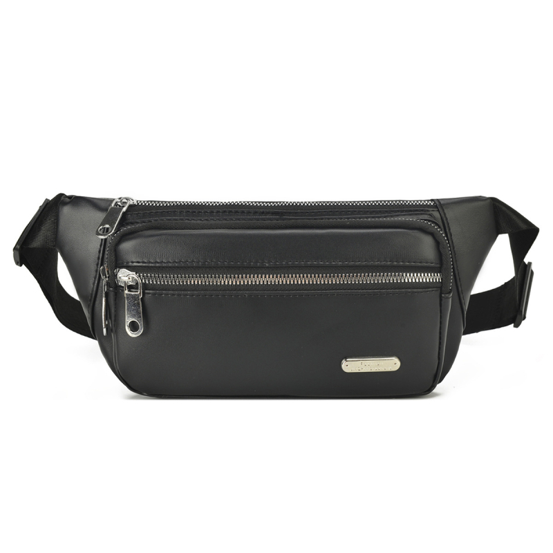 Uniszex deréktáska — Többszintes tároló rekesz telefontartóval, vízálló PU bőr, márka Niu wuzhou, 8 hüvelykes tablet kompatibilis