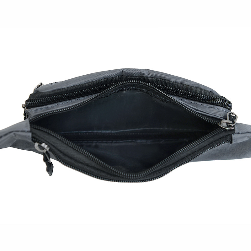 Férfi deréktáska — nagy kapacitású, vízálló poliészter, Oxford béléssel, városi egyszerű stílus, ideális szabadidős utazásokhoz (2025 tavasz)