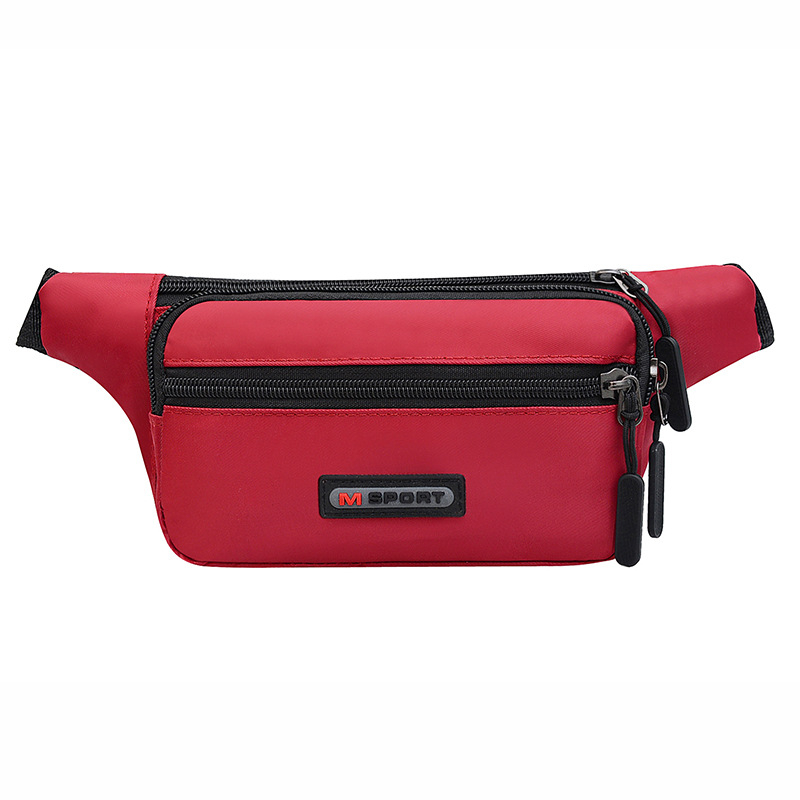 Férfi deréktáska — nagy kapacitású, vízálló poliészter, Oxford béléssel, városi egyszerű stílus, ideális szabadidős utazásokhoz (2025 tavasz)