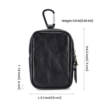 Muška waist bag od prave kože, ulični stil, otporan na habanje, DUJIANG/solo