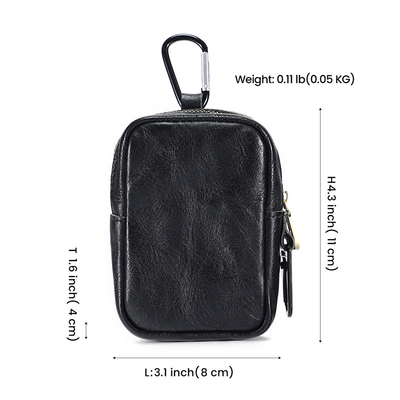 Muška waist bag od prave kože, ulični stil, otporan na habanje, DUJIANG/solo