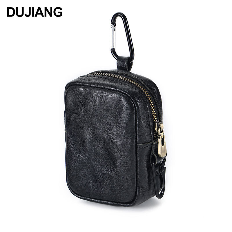 Muška waist bag od prave kože, ulični stil, otporan na habanje, DUJIANG/solo