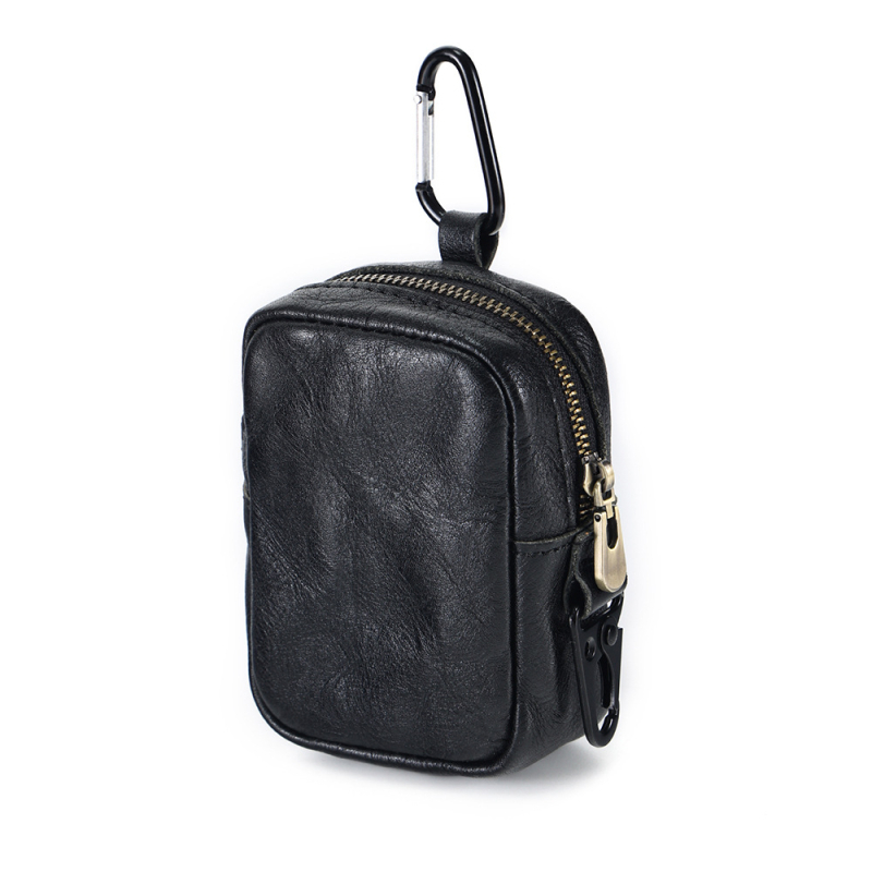Muška waist bag od prave kože, ulični stil, otporan na habanje, DUJIANG/solo
