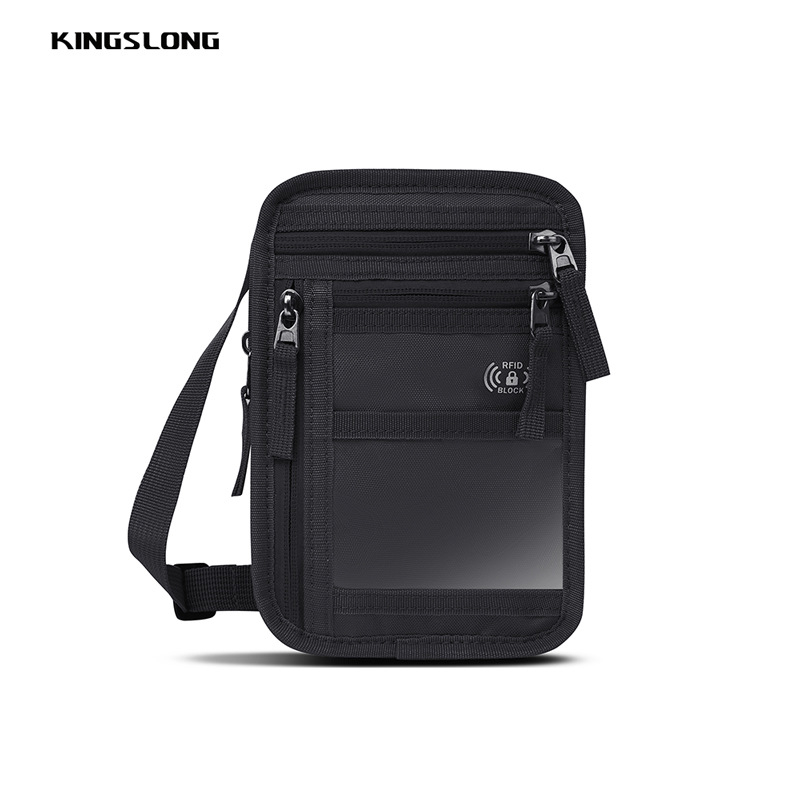 Putna crossbody torba s RFID zaštitom za putovnicu i telefon — materijal 900D drum tkanina, vodootporna, lagana, otporna na habanje