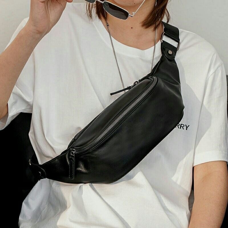 Muška torbica za prsa, ulični stil, PU koža, model XM20444-Chest Bag, Fairy Wood, otporna na habanje