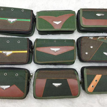 Geantă de talie pentru bărbați din pânză, respirabilă, fără căptușeală, pentru timpul liber