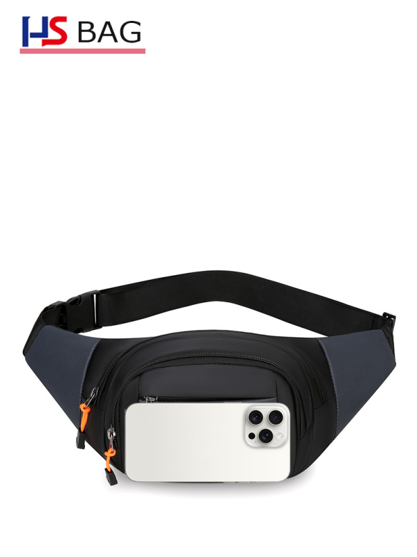 Geantă de talie pentru bărbați, outdoor: rezistentă la apă, rezistentă la uzură, cu capacitate mare, din Oxford, curea crossbody pentru călătorii